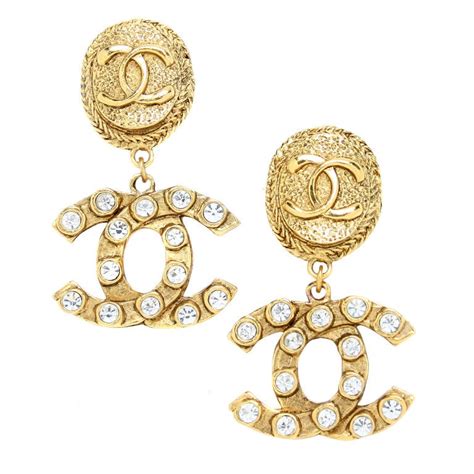 designer chanel diamond earrings